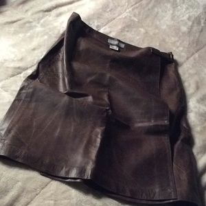 Clifford &wills leather skirt